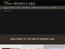 Tablet Screenshot of innatmoseslake.com